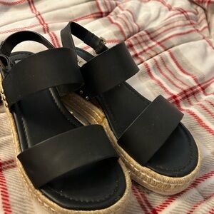 Black Espadrille Sandals STEVE MADDEN